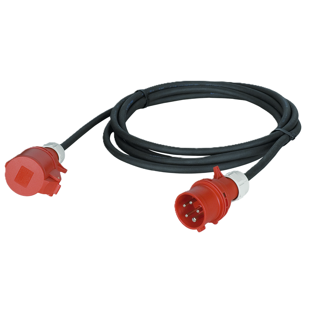 CEE Power Cable 16A 5p Red H07RN-F 5G2.5 DAP (5m)