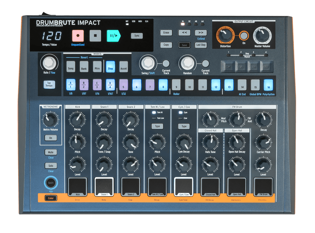 DRUMBRUTE IMPACT ARTURIA ANALOG DRUM MACHINE