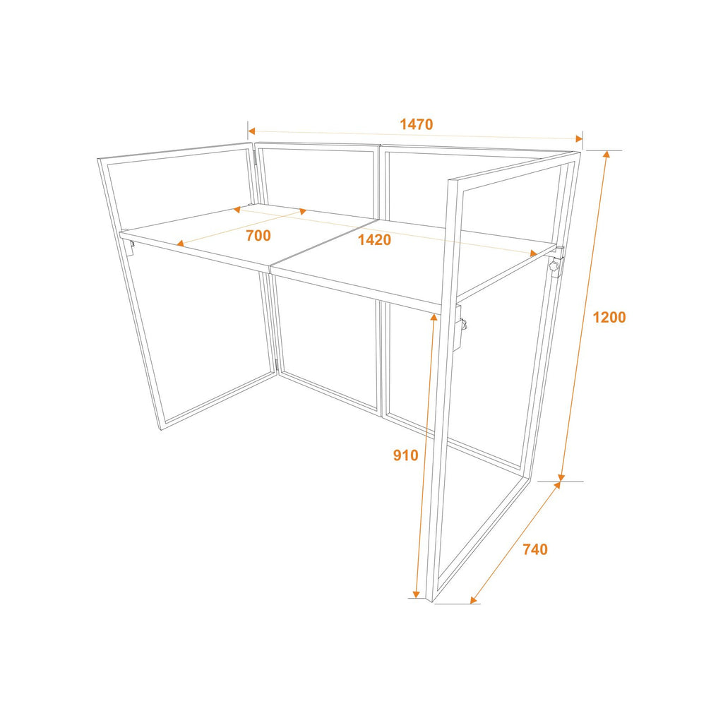 MOBILE DJ STAND OMNITRONIC INCL. COVER