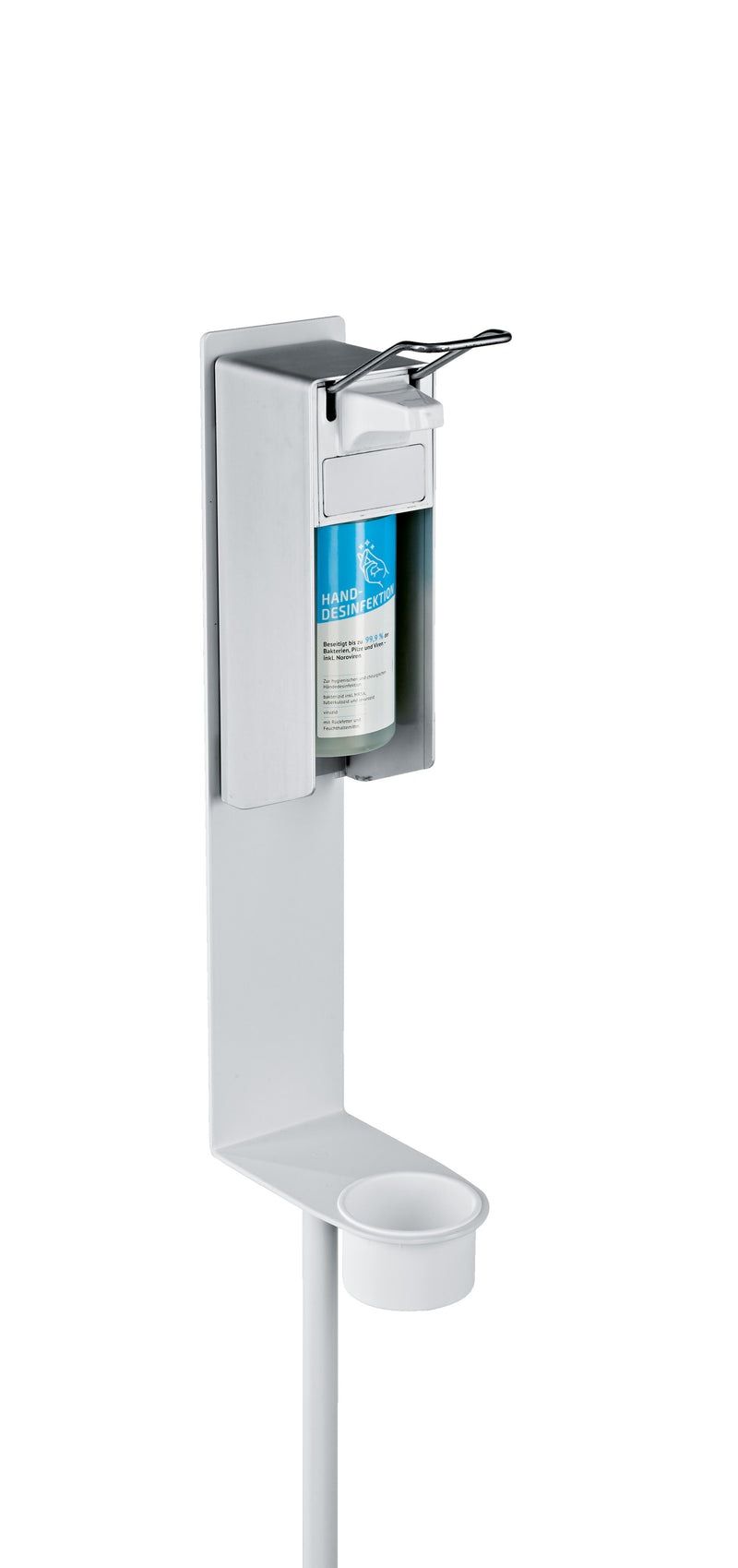 80320 K&amp;M Stand voor Euro-dispenser/Desinfectiemiddel wit 