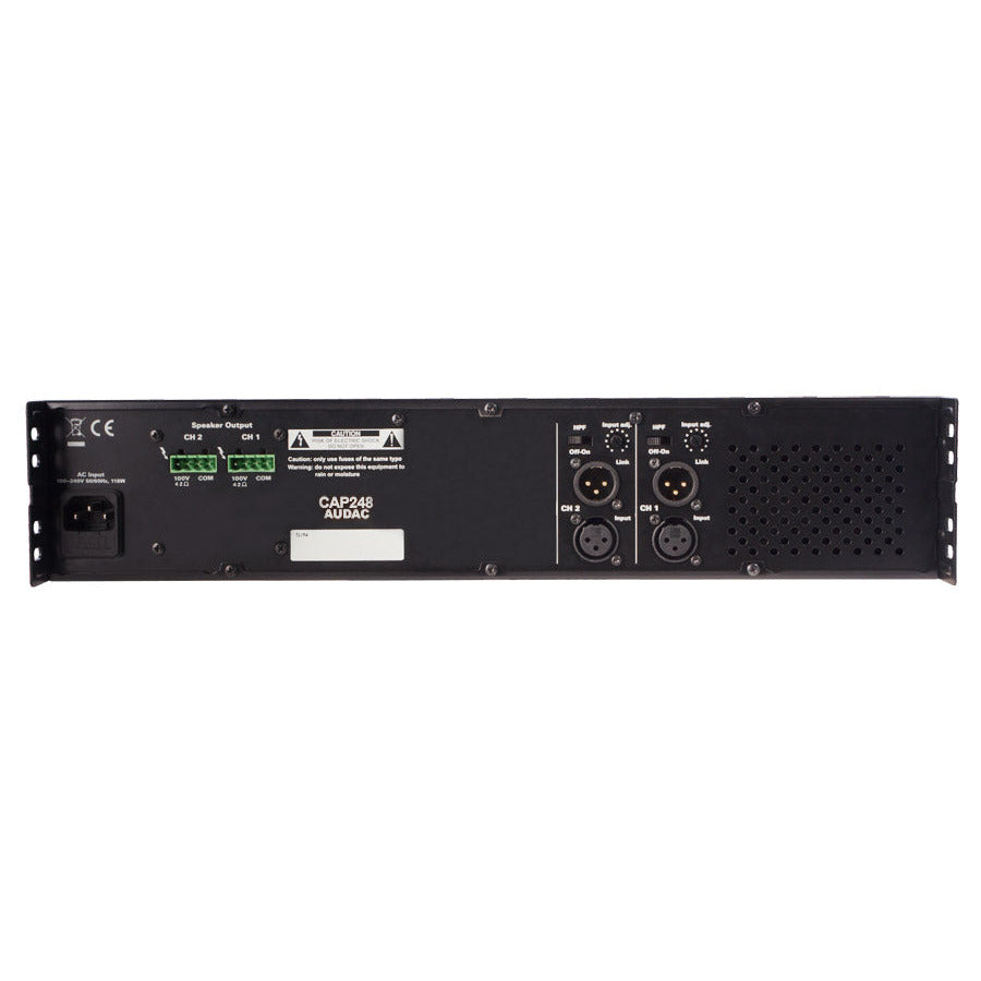 CAP248 AUDAC 2-Kanaals 100V Versterker