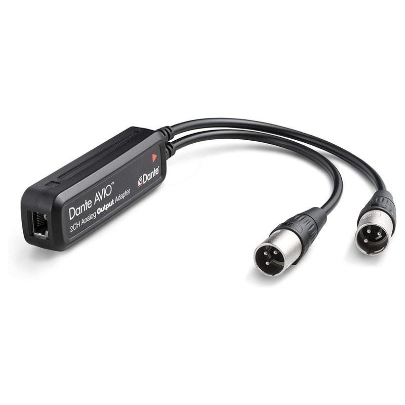 AVIO DANTE ANALOG OUTPUT ADAPTOR 2CH XLR MANNELIJK AUDINATE
