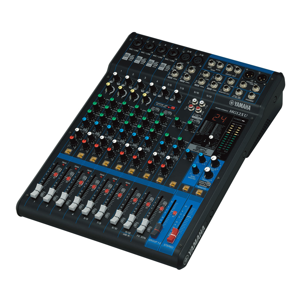 MG12XU YAMAHA 12-kanaals analoge mengtafel met FX