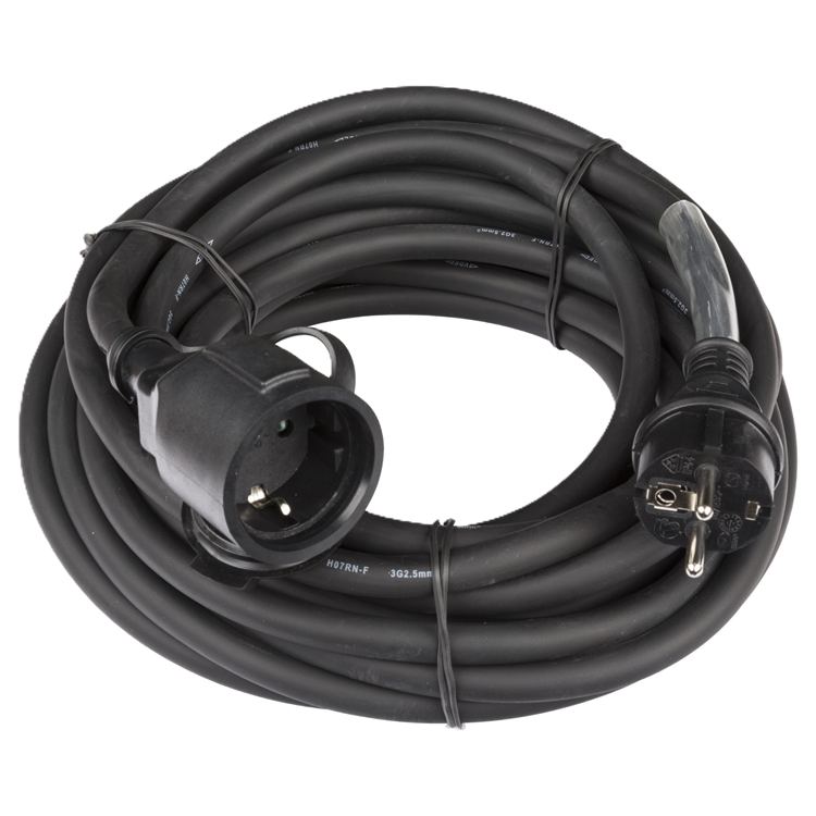 Schuko Extension Cable H07RN-F 3G2.5 Hilec Earth Contact (10 m)