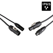 PCT1-HYBRID-XLR5-1M5 Hilec Combikabel Voeding/DMX IP65 (1,5m)