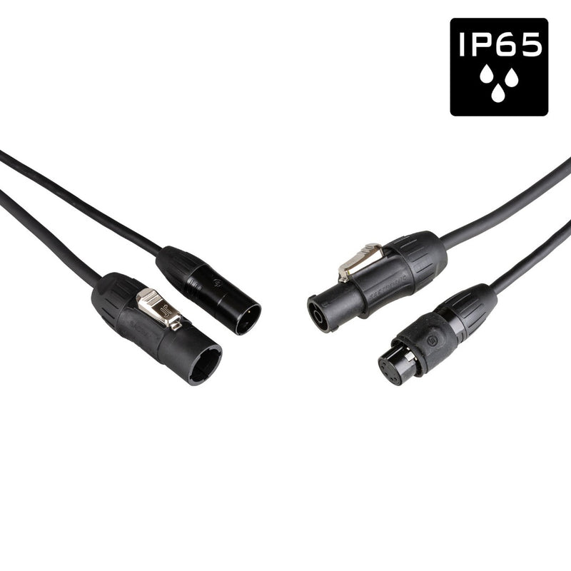 PCT1-HYBRID-XLR5-1M5 Hilec Combikabel Voeding/DMX IP65 (1,5m)
