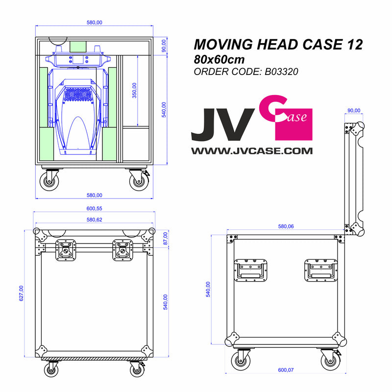 Moving Head Case 12 JV Case