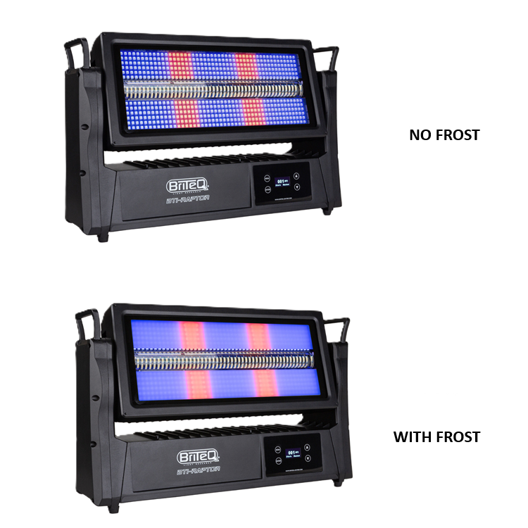 BTI-RAPTOR BRITEQ OUTDOOR TILT STROBE 8 SECTIES+ 16 RGB IP65