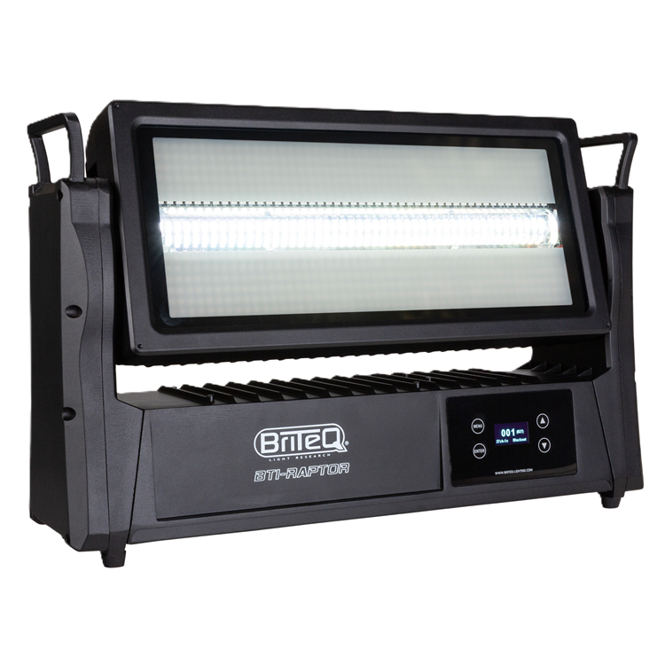 BTI-RAPTOR BRITEQ OUTDOOR TILT STROBE 8 SECTIES+ 16 RGB IP65