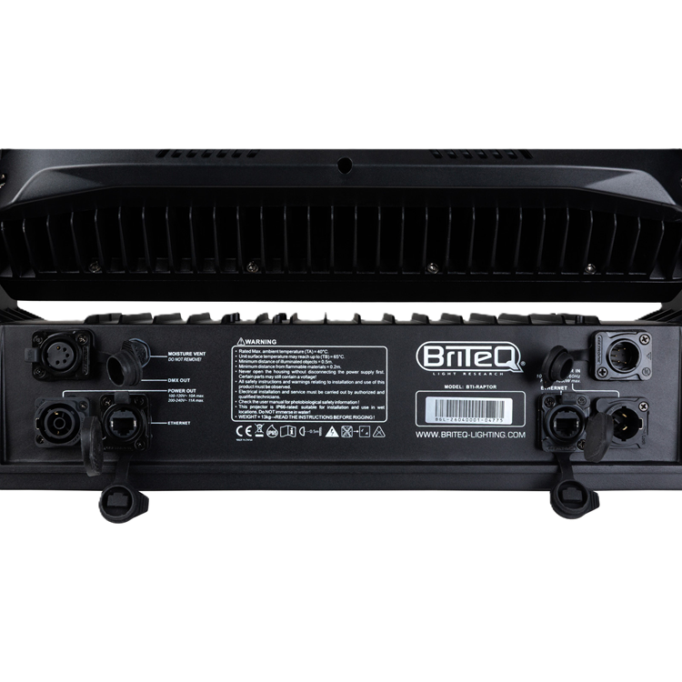 BTI-RAPTOR BRITEQ OUTDOOR TILT STROBE 8 SECTIES+ 16 RGB IP65