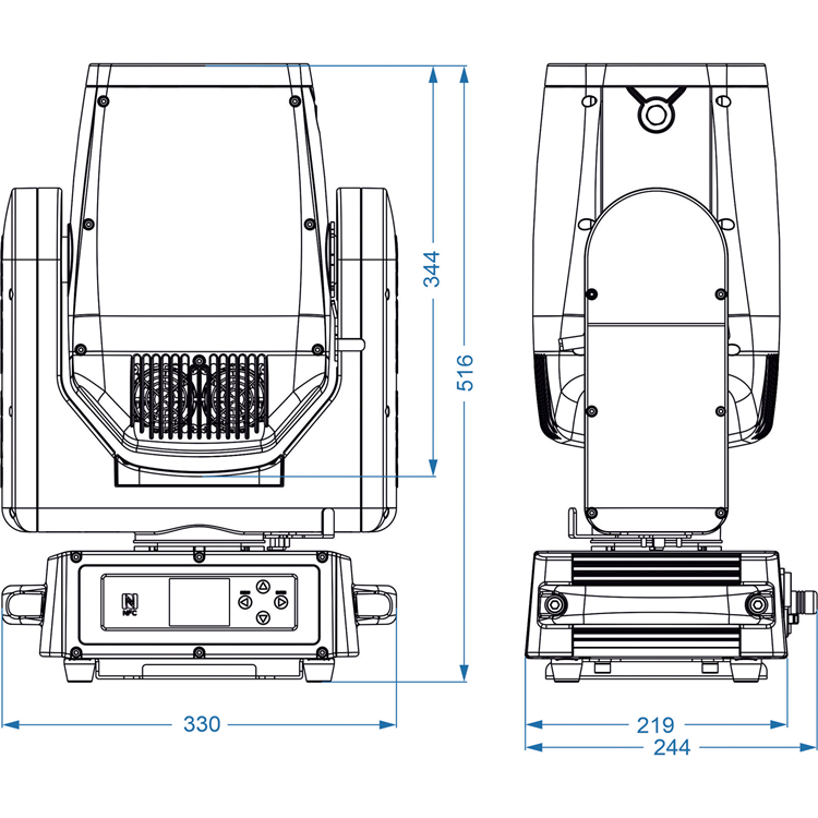 BTI-BLIZZARD LBEAM BRITEQ 100W BEAM MOVINGHEAD