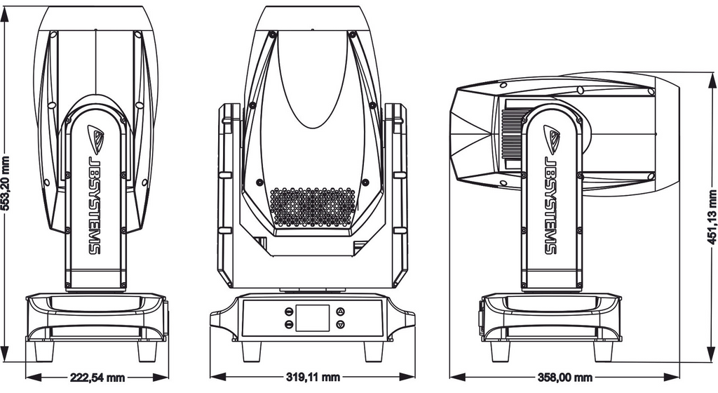 Vanta Spot JB Systems Hybride Moving Head IP65