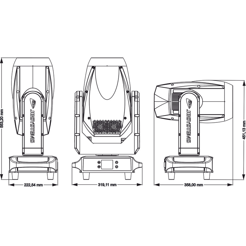 Vanta Spot JB Systems Hybride Moving Head IP65