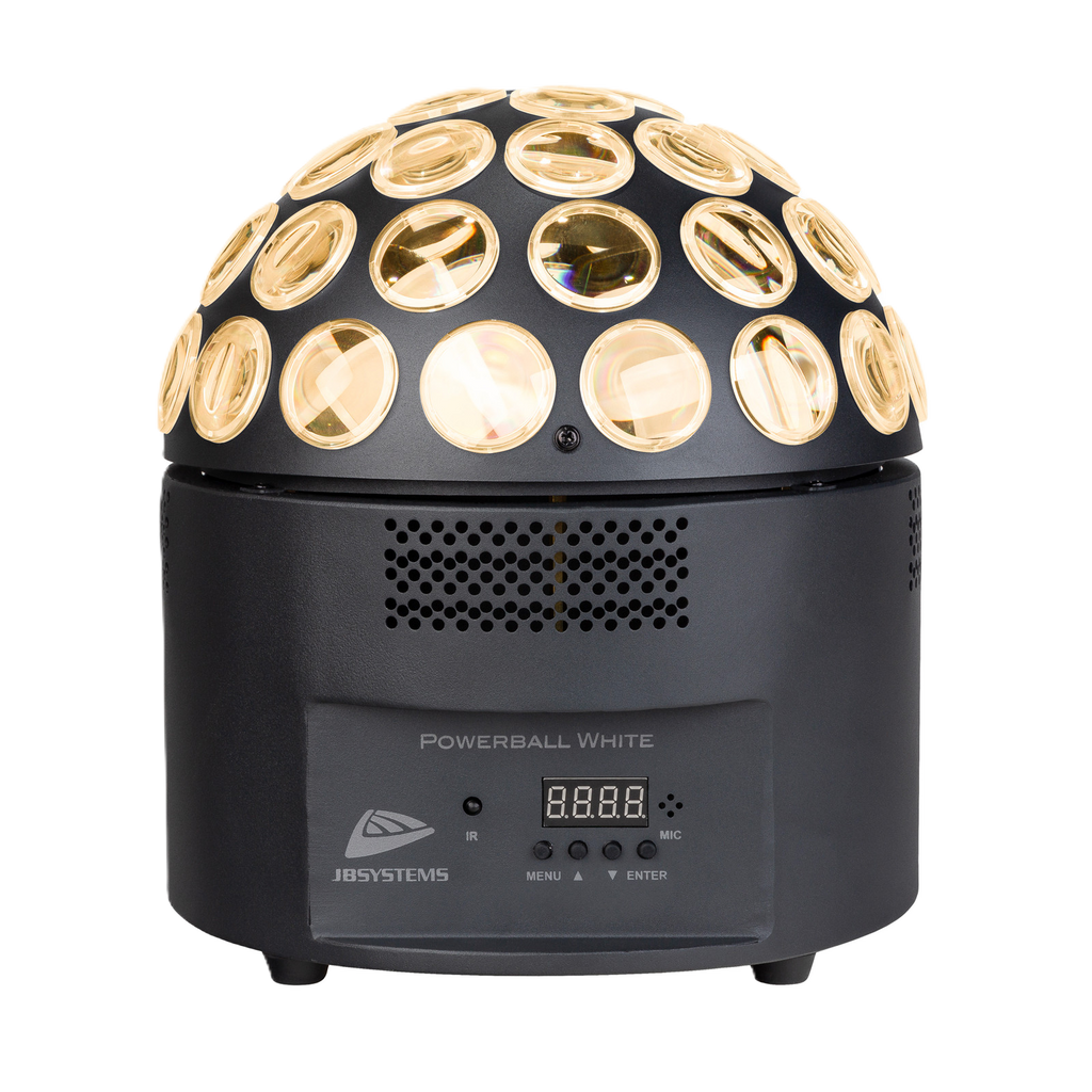 POWERBALL WHITE JB SYSTEMS 200WATT LED SPIEGELBOL EFFECT