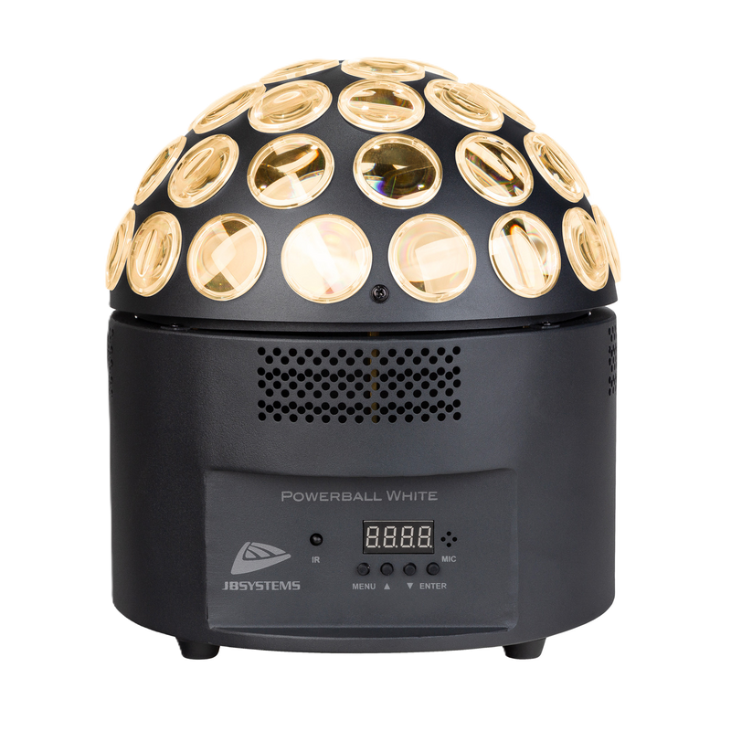 POWERBALL WHITE JB SYSTEMS 200WATT LED SPIEGELBOL EFFECT