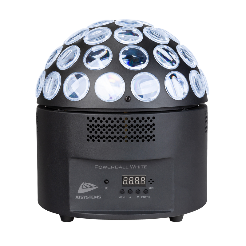 POWERBALL WHITE JB SYSTEMS 200WATT LED SPIEGELBOL EFFECT