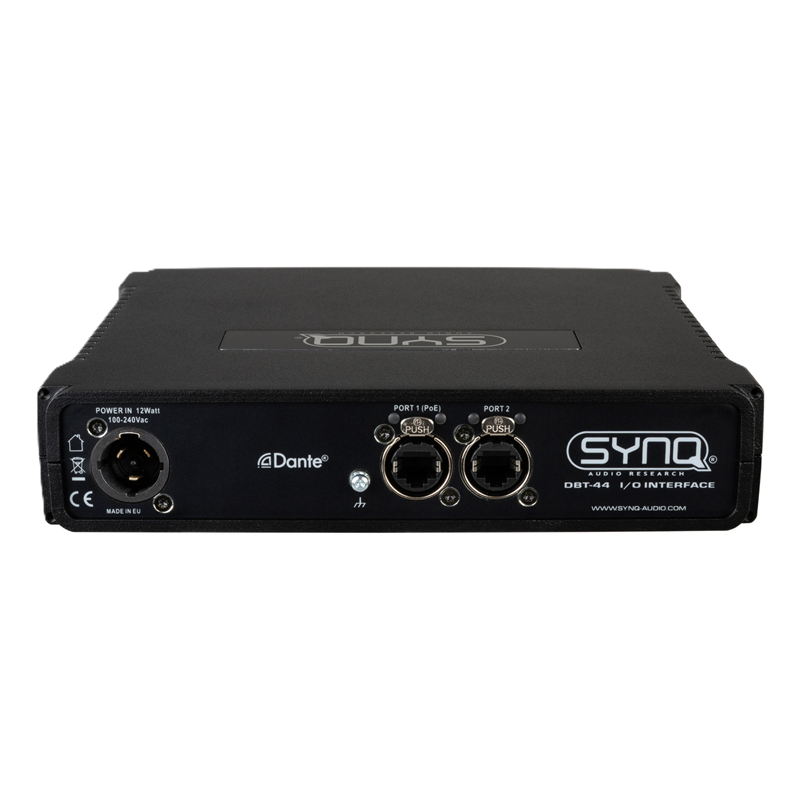 DBT-44 SYNQ ANALOGE DANTE NETWERKAUDIOBRUG