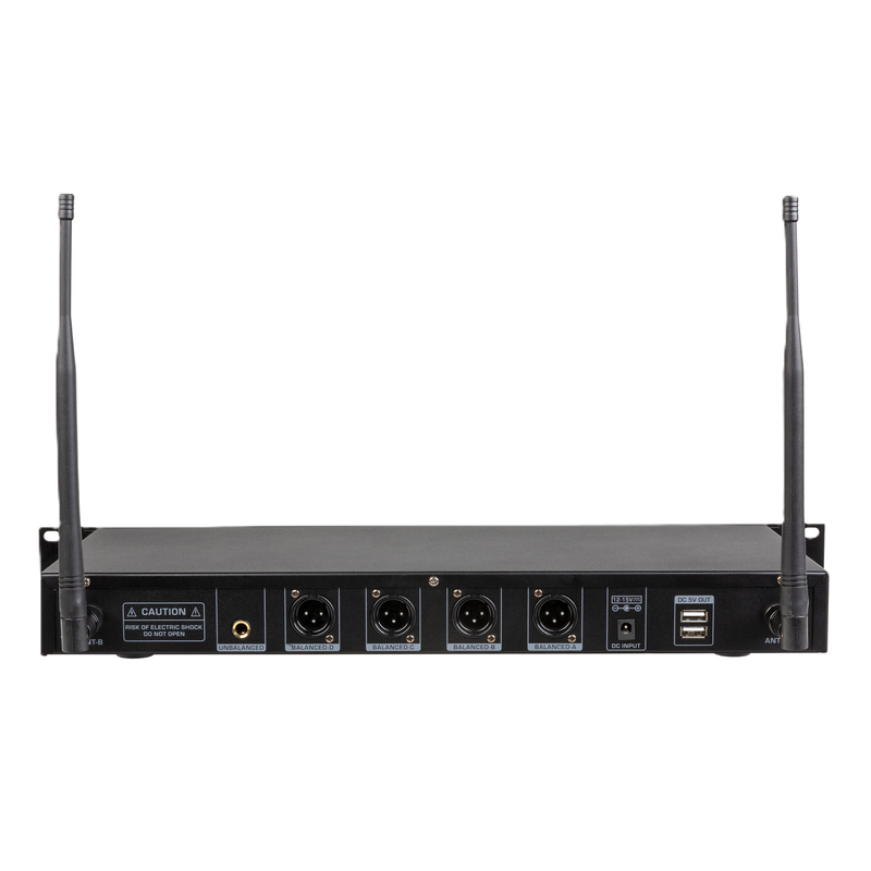HF-PRO QUAD RECEIVER JB SYSTEMS 4CH. MICRO ONTVANGER 19"