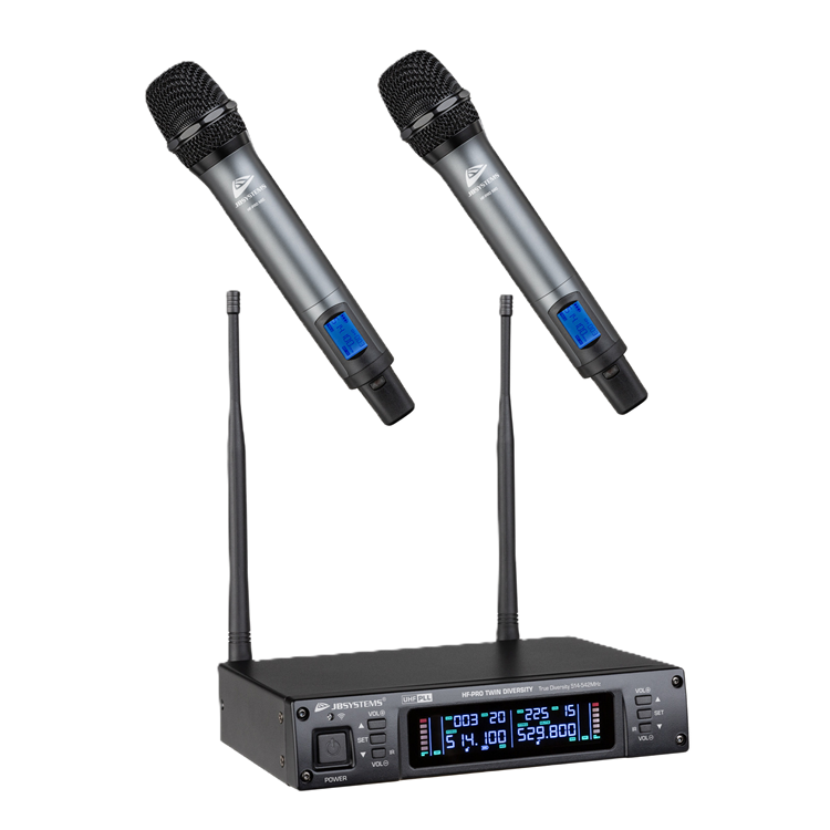 Pack-HF-Pro-Twin/Mic JB Systems Draadloze Microfoonset