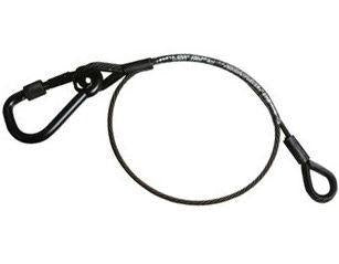 Veiligheidskabel 100CM SWL 36KG/4MM Zwart Certified Doughty