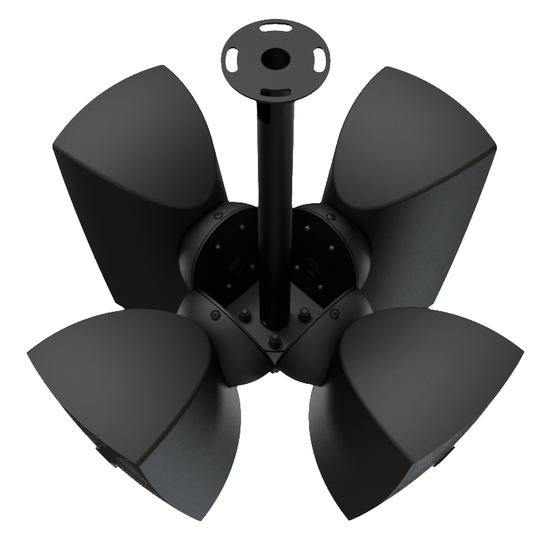 CMA144/B AUDAC CLUSTER MOUNTING SET FOR 4 x ATEO4 EOL