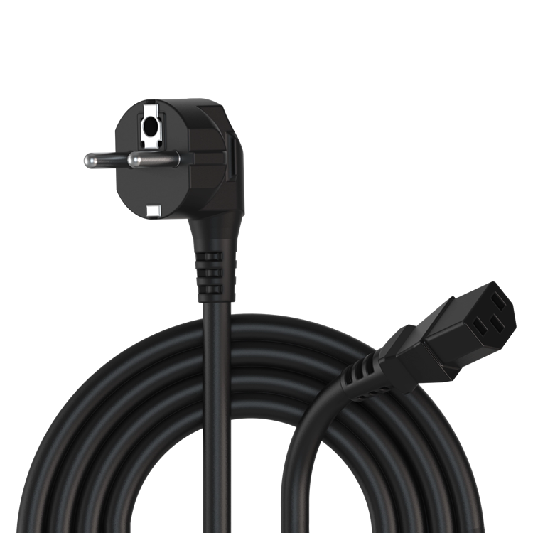 POWER CABLE SHUKO MALE EURO POWER FEMALE PROCAB 0.75m