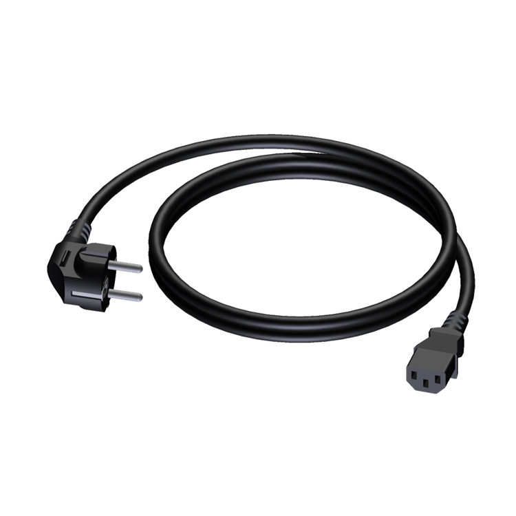 CAB490/1.5 SCHUKO POWER MALE TO EURO POWER FEMALE 1.5 M PROCAB