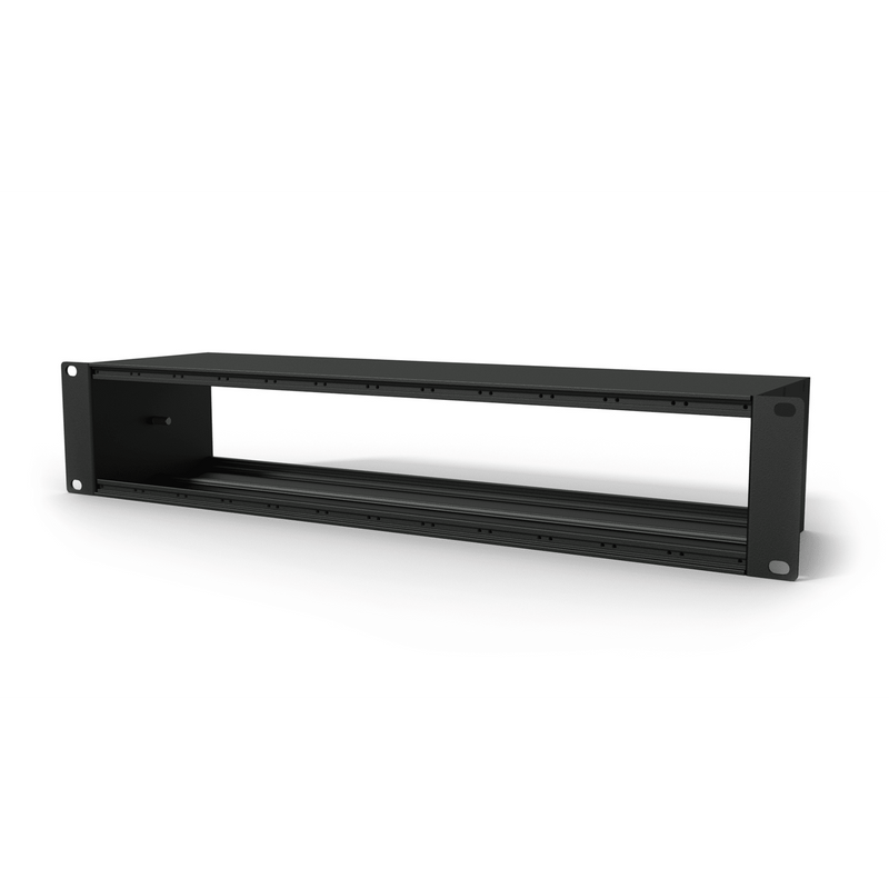 CASY001/B Caymon 19” 2U-chassis voor 2 x 12 units 120mm diepte