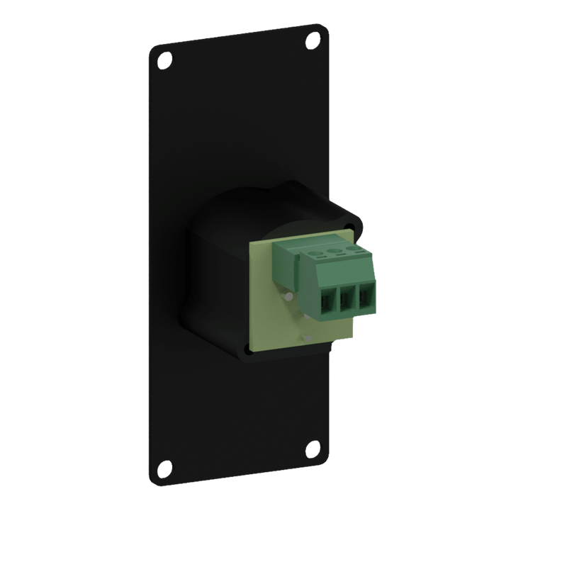 CASY122/B Caymon 1 Unit Afdekplaat met XLR 3p Mannelijk naar Terminalblok