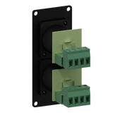 CASY142/B Caymon 1 Unit Afdekplaat met 2x Speakon 4p naar Terminalblok