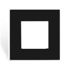 CF45SH/B PROCAB SINGLE COVER FRAME BLACK /HOOK FIXATION
