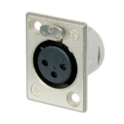 NC3FP1-B XLR 3P CHASSIS FEMALE GOLD NEUTRIK 