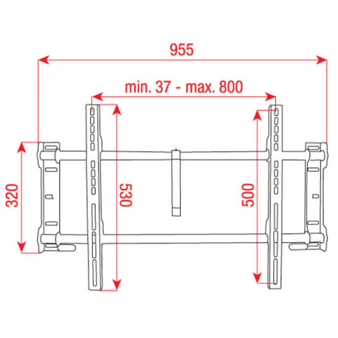 PLB-7 DMT BRACKET VOOR 37''-60'' PLASMA/LCD FIXED EOL