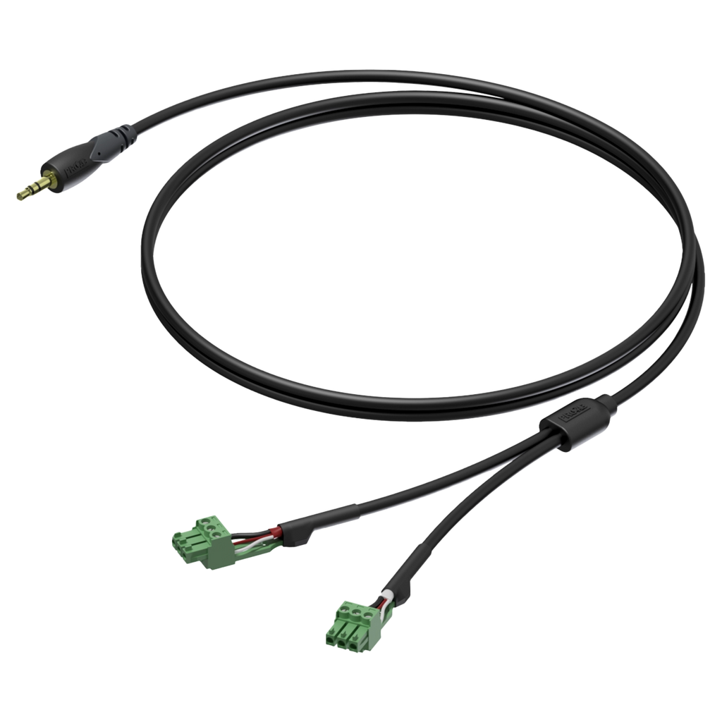 SIGNAALKABEL TERMINAL BLOCK--> MINI JACK 1.5m