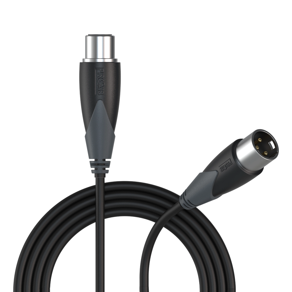 MICROFOONKABEL XLR MALE-XLR FEMALE 3m PROCAB