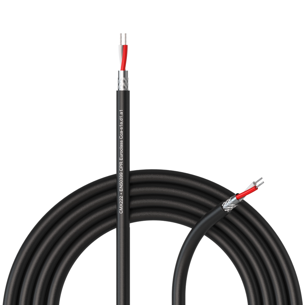 CMX222-CCA/1 Procab DMX-AES Kabel 1 Paar Halogeenvrij Zwart (100 m)
