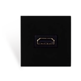 CP45HDM/B AUDAC HDMI CON. PLATE ZWART 45X45 EX FRAME AND COV