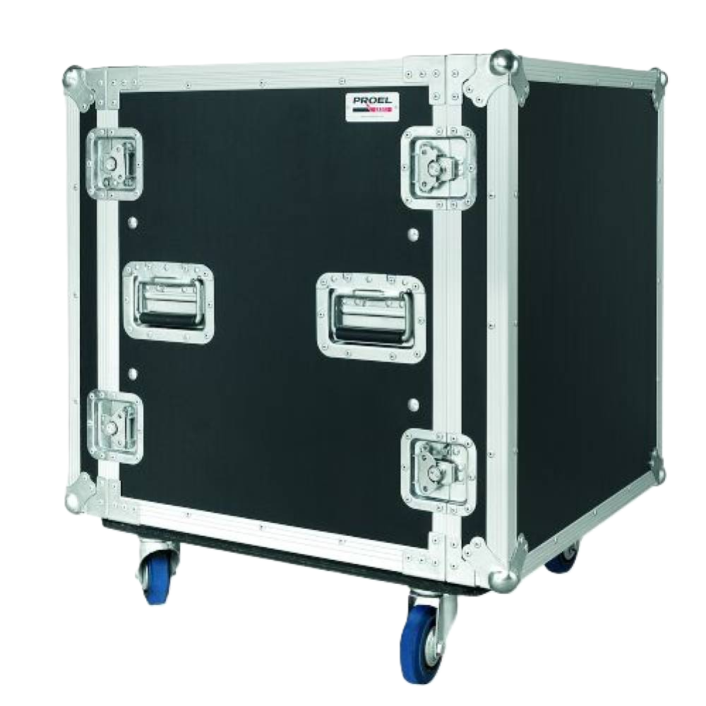 CR412BLKMW PROEL 19" PROF. FOAM SUSPENDED RACK CASE 12U