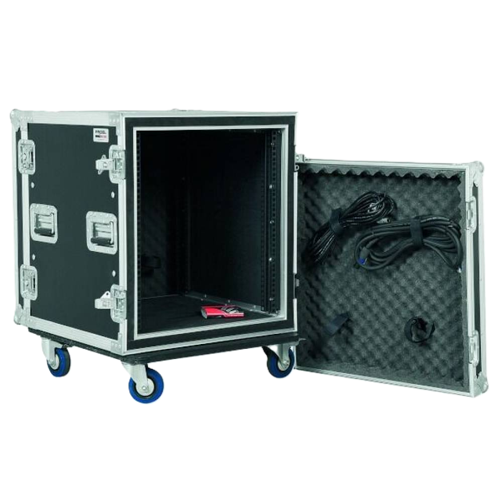 CR412BLKMW PROEL 19" PROF. FOAM SUSPENDED RACK CASE 12U