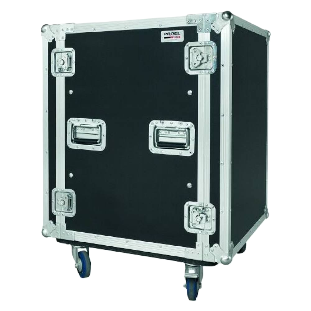 CR415BLKMW PROEL 19" PROF. FOAM SUSPENDED RACK CASE 15U