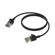 CSD560B/0.5 Procab Slimline Netwerkkabel CAT6A RJ45 Zwart (0,5m)