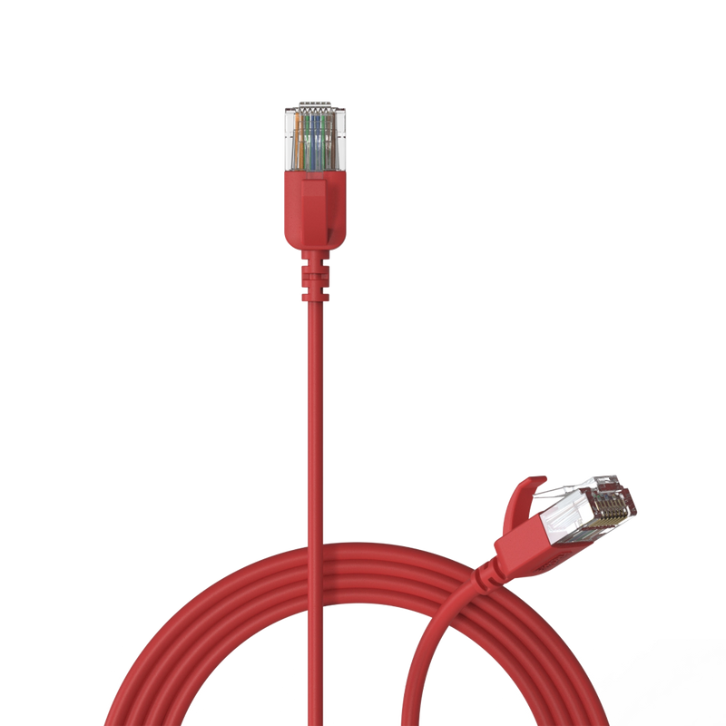 CSD560R/0.15 Procab Slimline Netwerkkabel CAT6A RJ45 Rood (0,15 m)