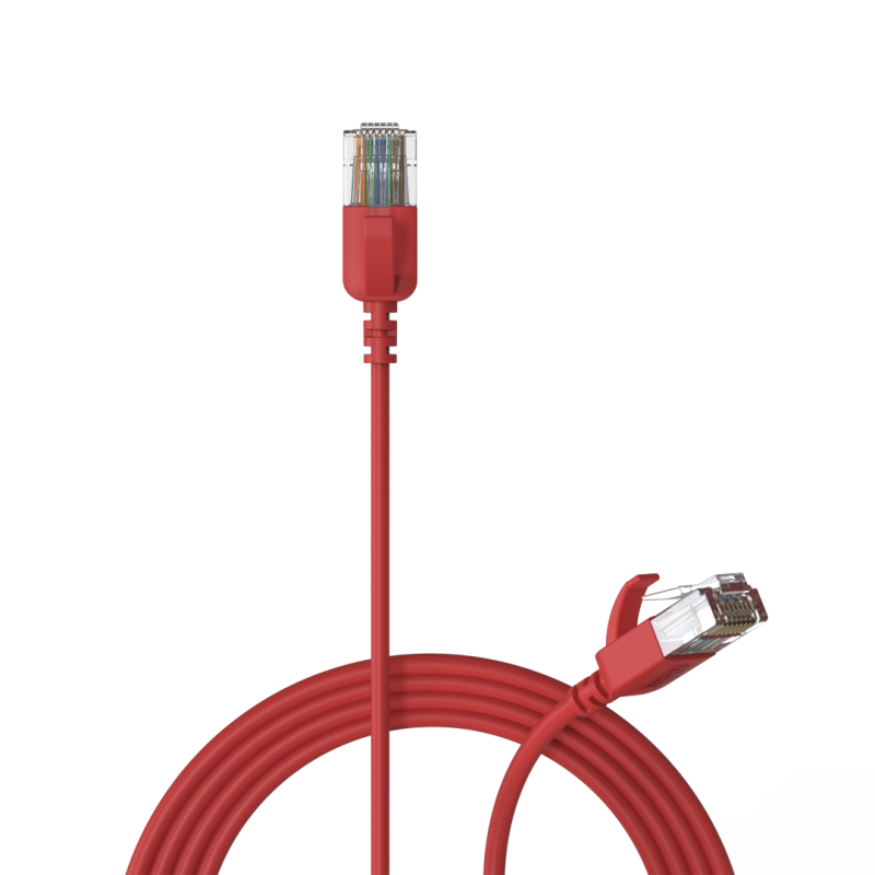 CSD560R/0.5 Procab Slimline Netwerkkabel CAT6A RJ45 Rood (0,5 m)
