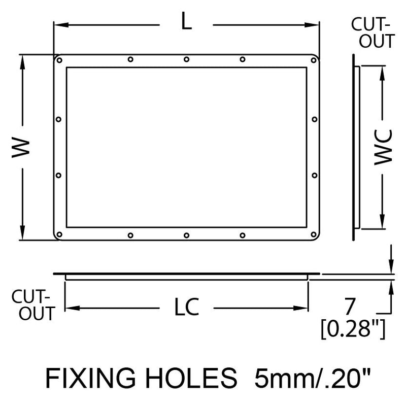 TOURLABELSCHOTEL 252X192MM VERZINKT PENN