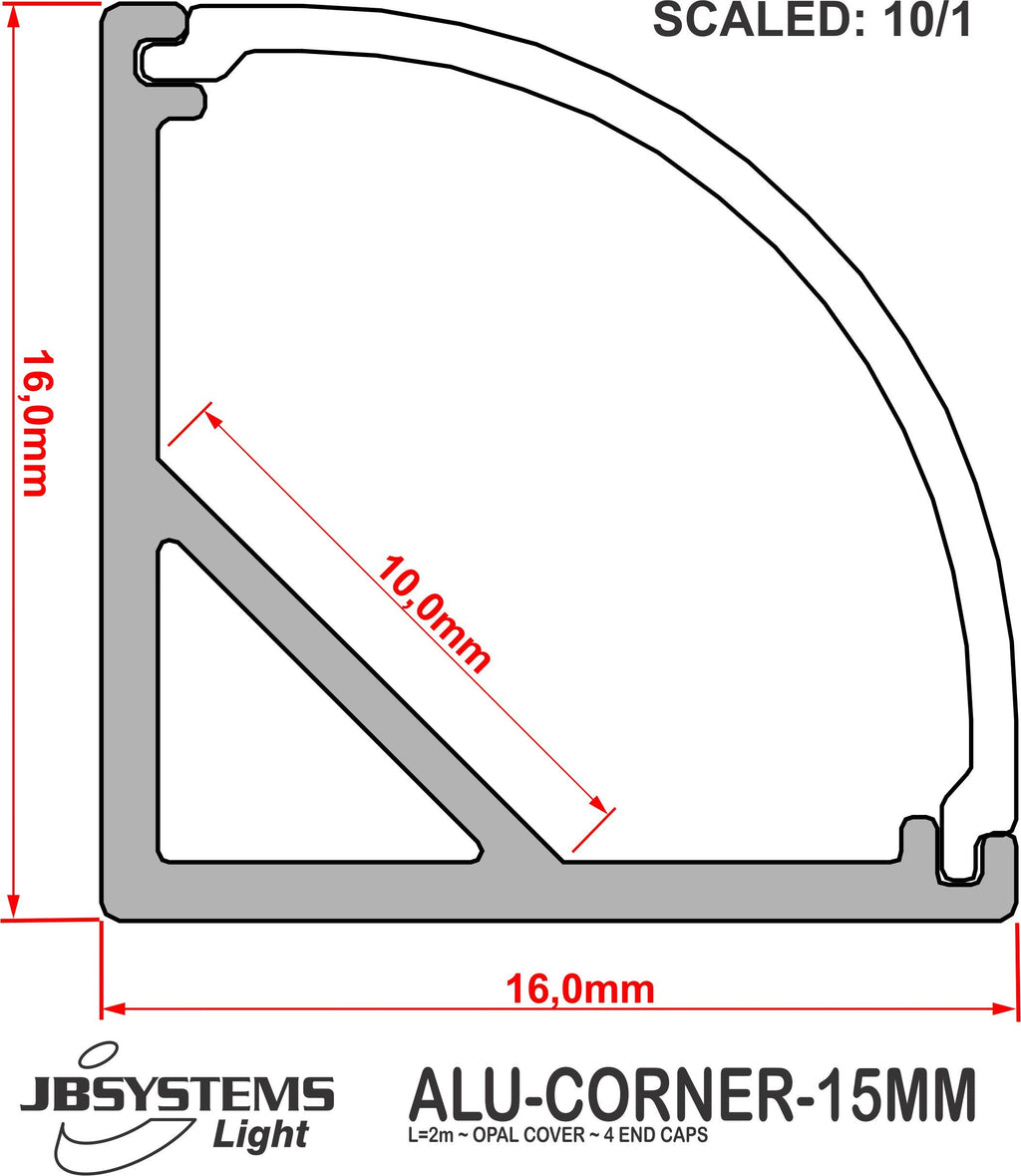 ALU-CORNER-15mm JB SYSTEMS HOEKPROFIEL