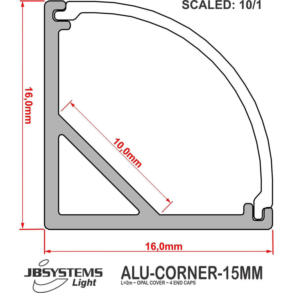 ALU-CORNER-15mm JB SYSTEMS HOEKPROFIEL