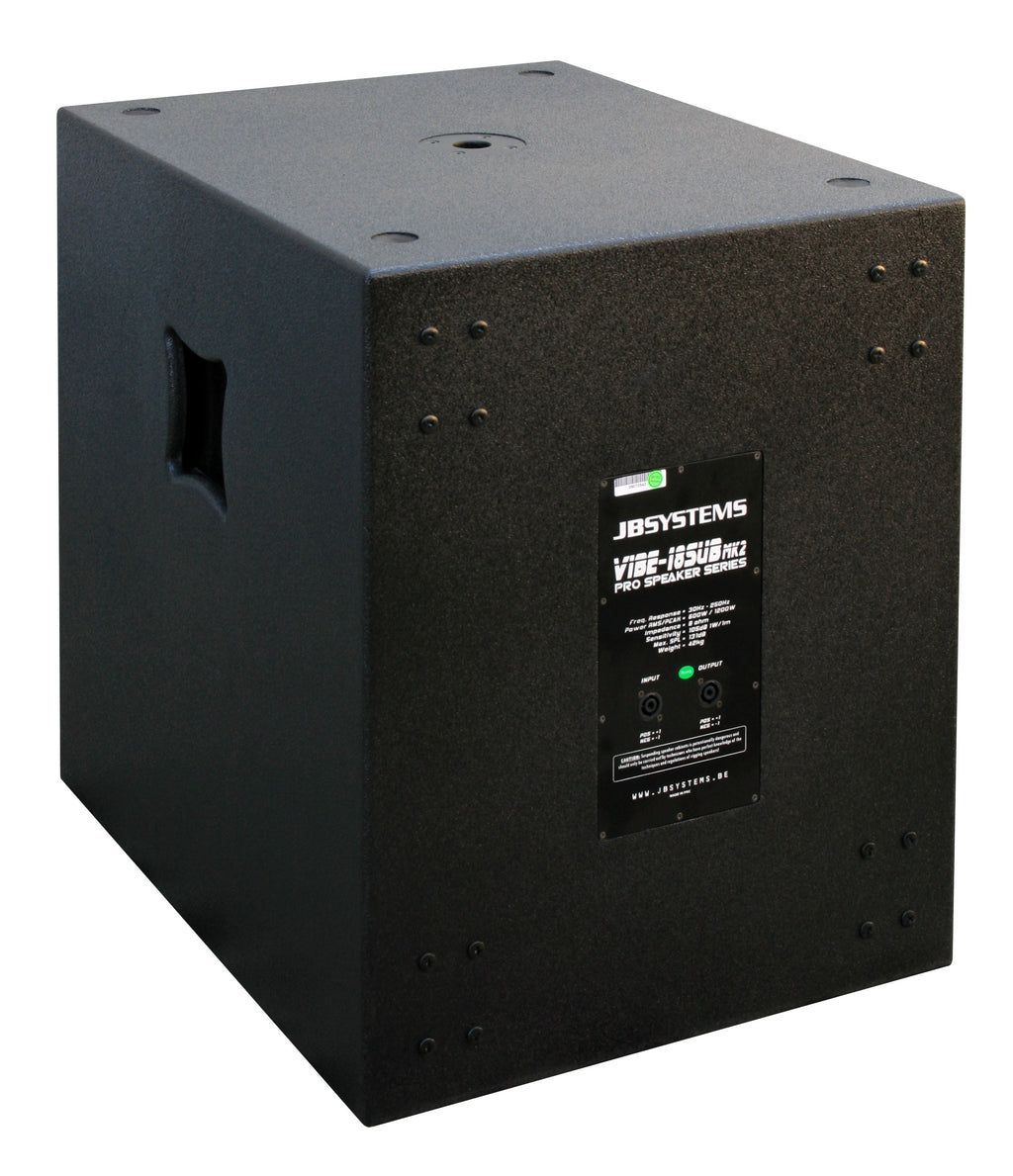 VIBE 18-SUB MK2 JB SYSTEMS 18'' PRO SUBWOOFER 600W RMS 8 OHM