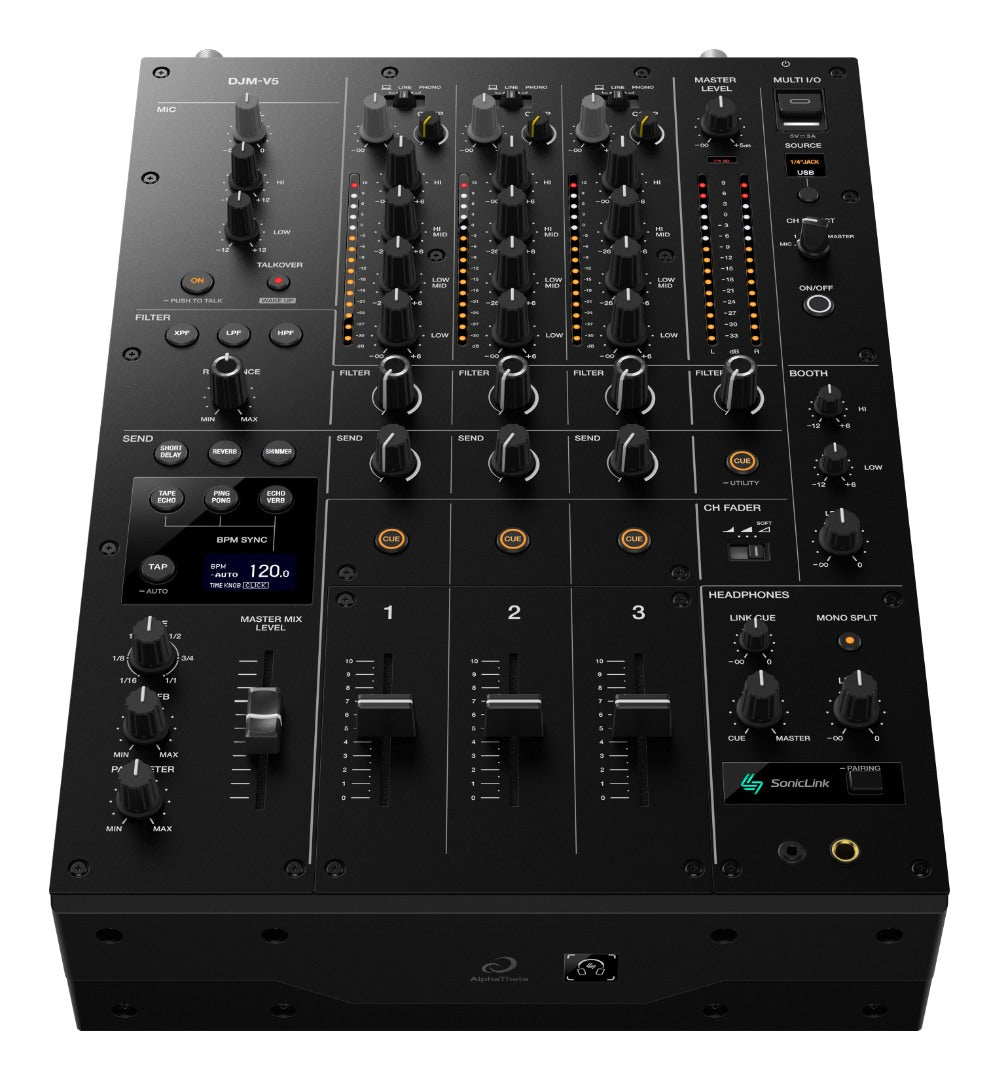 DJM-V5 AlphaTheta 3-kanaals DJ-Mixer