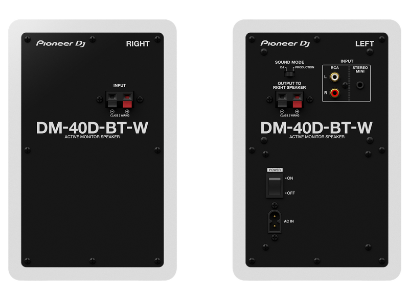DM-40D-BT-W Pioneer DJ Desktop Monitor  (Set) 