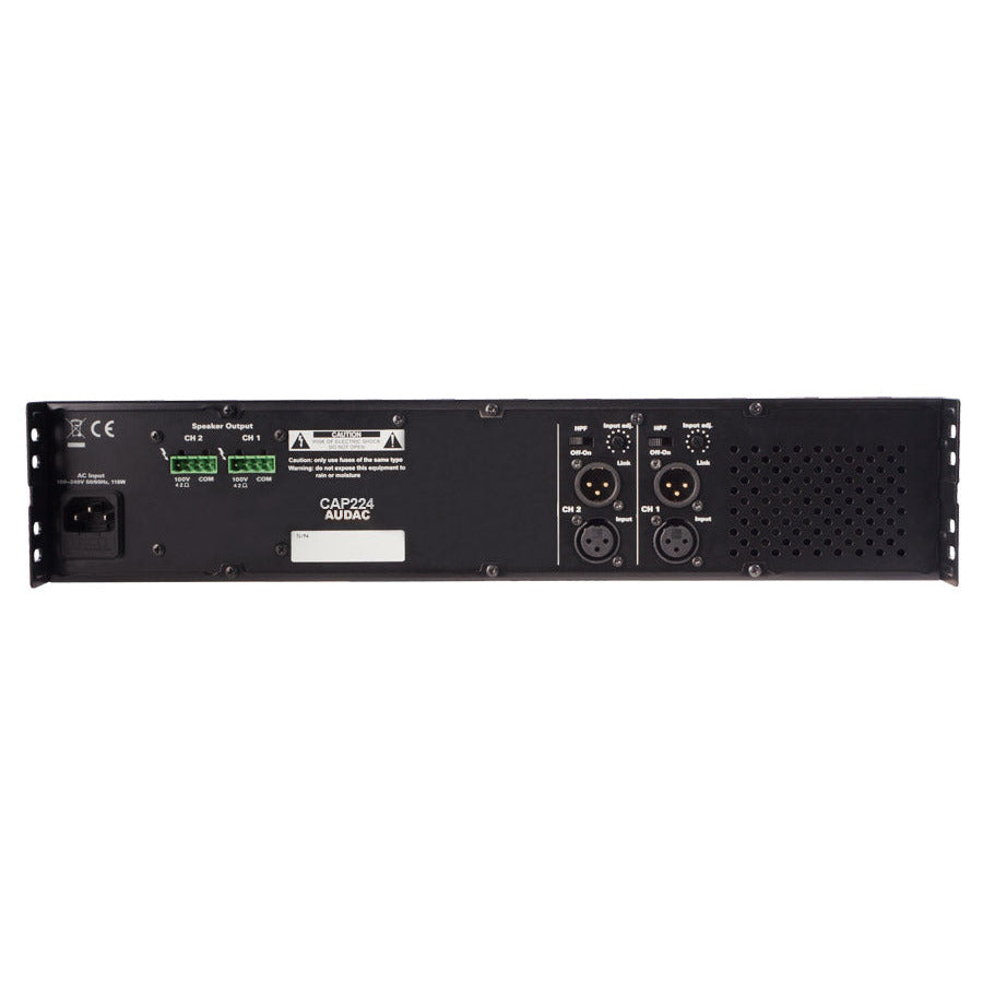 CAP224 AUDAC 2-kanaals 100V Versterker